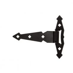 Everbilt 8 in. Black Decorative Spring Tee Hinge (2-Pack) -Everbilt Store everbilt fence gate hinges 15419 40 1000