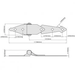 Everbilt 8 in. Black Heavy Duty Strap Hinge (2-Pack) -Everbilt Store everbilt fence gate hinges 15428 31 1000