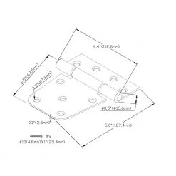 Everbilt 3-1/2 in. Stainless Steel Heavy Duty Tee Hinge -Everbilt Store everbilt fence gate hinges 17903 76 1000