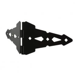 Everbilt 8 in. Black Heavy-Duty Decorative Strap Hinges (2-Pack) -Everbilt Store everbilt fence gate hinges 18105 a0 1000