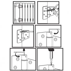 Everbilt 3-1/2 in. Black Spring Tee Hinge -Everbilt Store everbilt fence gate hinges 20234 1d 1000