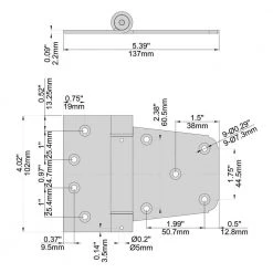 Everbilt 3-1/2 in. Black Spring Tee Hinge -Everbilt Store everbilt fence gate hinges 20234 76 1000