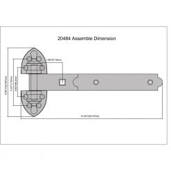 Everbilt 12 in. Black Extra Heavy Duty Tee Hinge -Everbilt Store everbilt fence gate hinges 20484 31 1000