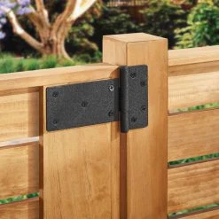 Everbilt 6 in. Black Heavy-Duty Tee Hinge with Rust Defender -Everbilt Store everbilt fence gate hinges 60210 40 1000