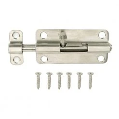 Everbilt 4 in. Stainless Steel Barrel Bolt