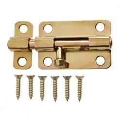 Everbilt 3 in. Satin Brass Barrel Bolt