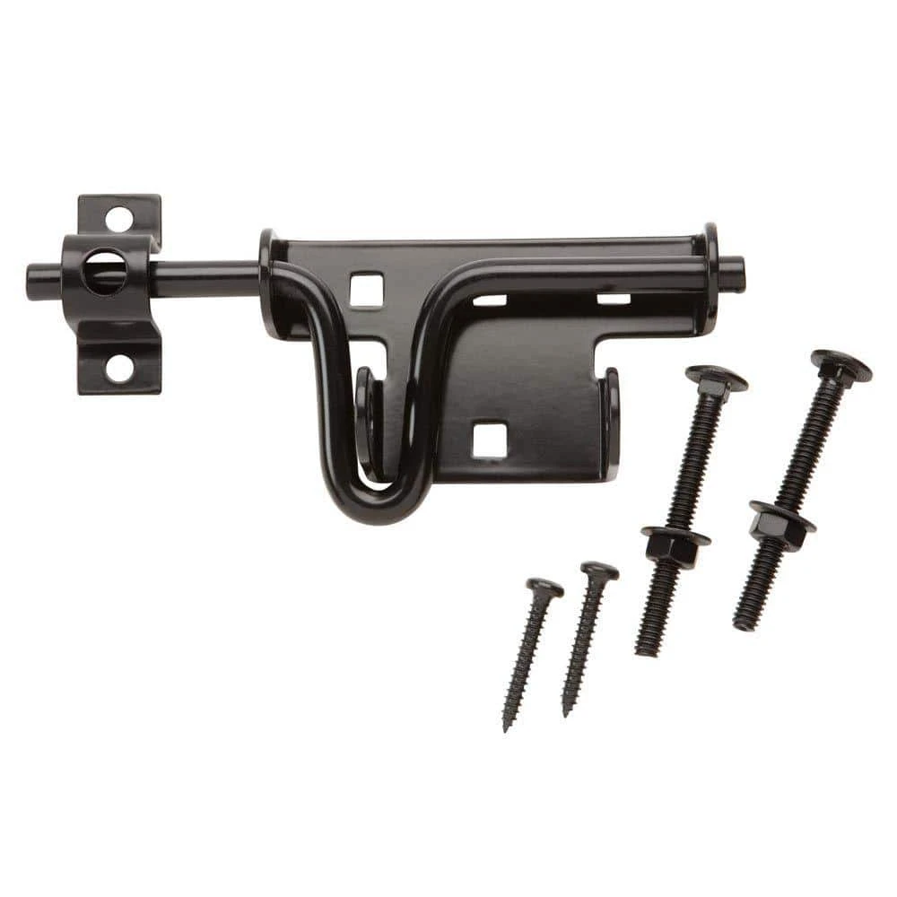 Everbilt Black Slide Bolt 1 Everbilt Black Slide Bolt