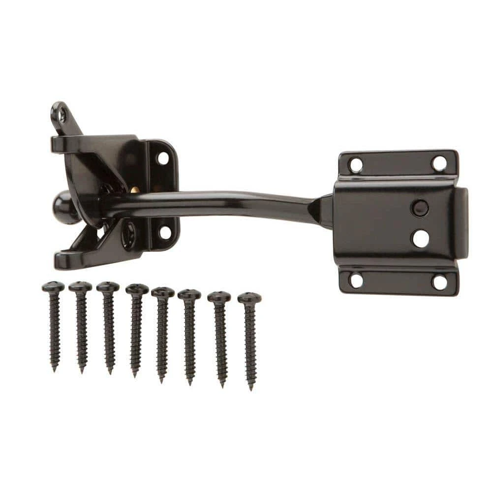 Everbilt Black Self-Adjusting Gate Latch 1 Everbilt Black Self-Adjusting Gate Latch