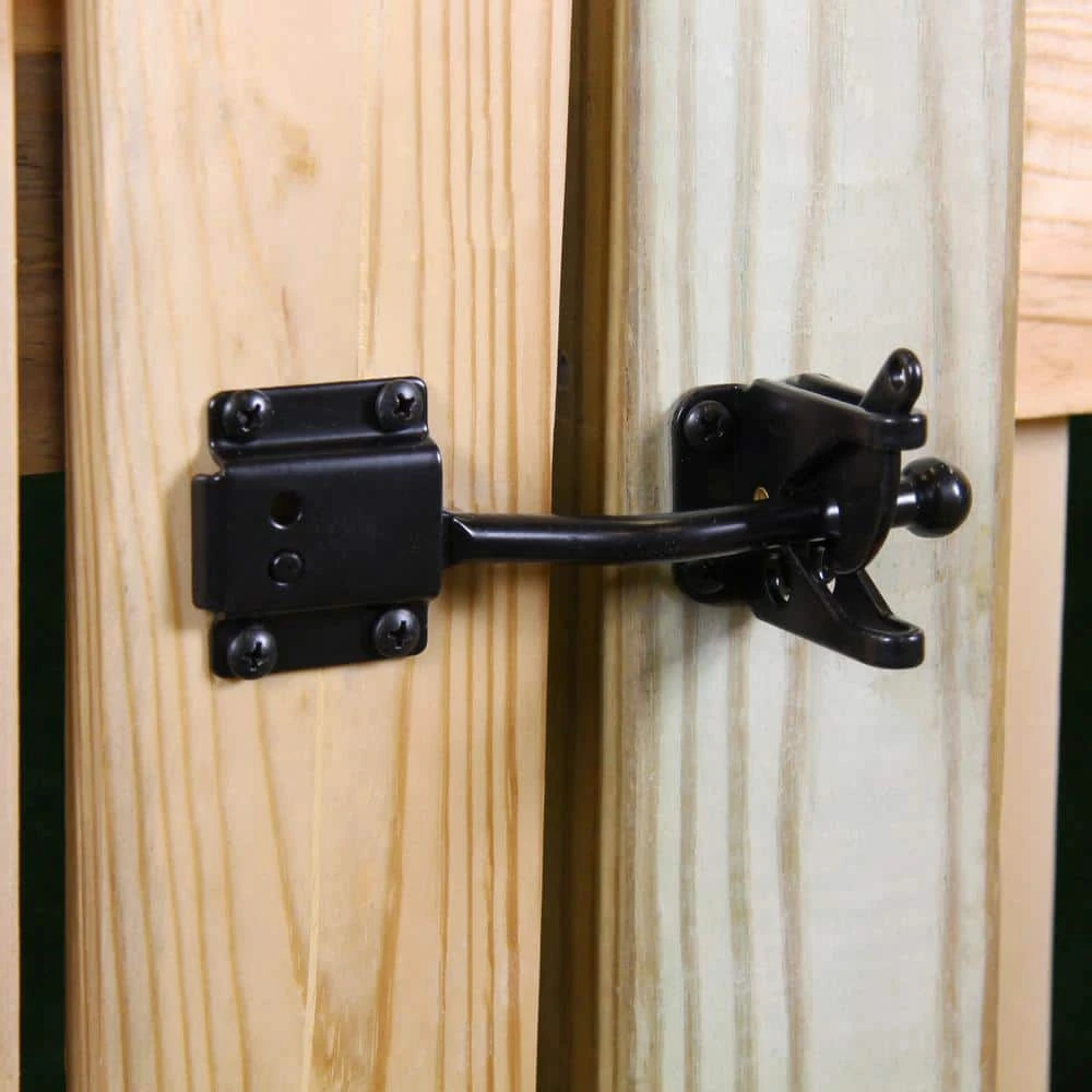 Everbilt Black Self-Adjusting Gate Latch 2 Everbilt Black Self-Adjusting Gate Latch - Image 2