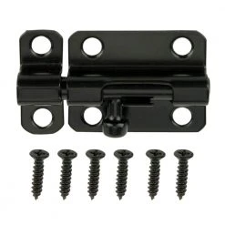 Everbilt 2-1/2 in. Black Barrel Bolt