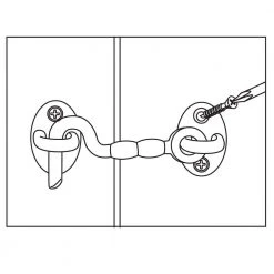 Everbilt 6 in. Black Decorative Hook and Eye -Everbilt Store everbilt fence gate latches slide bolts 20494 4f 1000