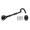 Everbilt 6 in. Black Decorative Hook and Eye