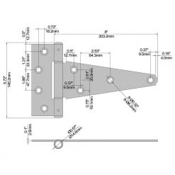 Everbilt Galvanized Gate Tee Hinge, Latch and Pull Set -Everbilt Store everbilt fence hardware 20827 4f 1000