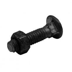 Everbilt 5/16 in. x 1-1/4 in. Black Carriage Bolt (20-Pack)