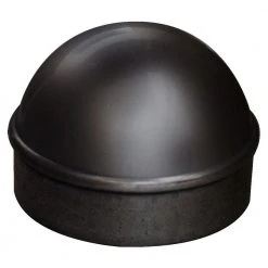 Everbilt 2-3/8 in. Aluminum Post Cap in Black