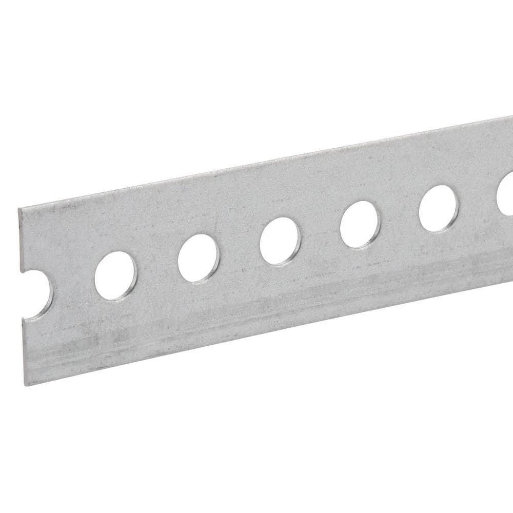 Everbilt 1-3/8 in. x 48 in. Zinc-Plated Punched Steel Flat Bar with 1/16 in. Thick 2 Everbilt 1-3/8 in. x 48 in. Zinc-Plated Punched Steel Flat Bar with 1/16 in. Thick - Image 2