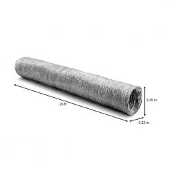 Everbilt 3 in. x 25 ft. Flexible Aluminum Foil Duct -Everbilt Store everbilt flexible ductwork af325ulphd 1f 1000