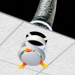 Everbilt 4 in. Air Diffuser -Everbilt Store everbilt flexible ductwork df4whd 40 1000