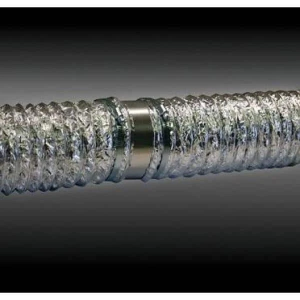 Everbilt 4 in x 4 in Solid Aluminum Duct Connector 2 Everbilt 4 in x 4 in Solid Aluminum Duct Connector - Image 2