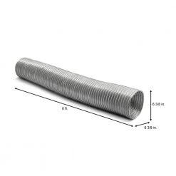 Everbilt 6 in. x 8 ft. Semi-Rigid Flexible Aluminum Duct -Everbilt Store everbilt flexible ductwork mfx68xhd 1f 1000