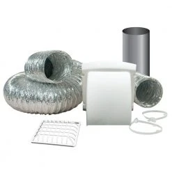 Everbilt Wide Mouth Dryer Vent Kit with 4 in. x 8 ft. Aluminum Dryer Duct