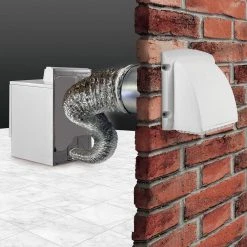 Everbilt Wide Mouth Dryer Vent Kit with 4 in. x 8 ft. Aluminum Dryer Duct -Everbilt Store everbilt flexible ductwork td48pmkhd6 c3 1000