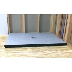 Everbilt 36 in. x 48 in. Shower Base with Center Drain (Drain Assembly Included) -Everbilt Store everbilt floor installation kits evb3648sbc 1f 1000