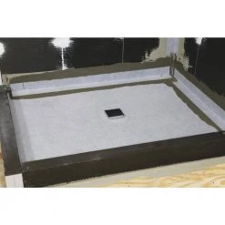 Everbilt 36 in. x 48 in. Shower Base with Center Drain (Drain Assembly Included) -Everbilt Store everbilt floor installation kits evb3648sbc 44 1000