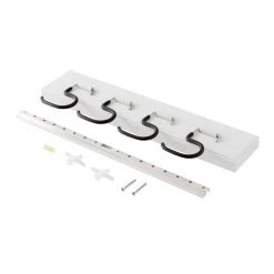 Everbilt White Board Wall-Mounted Garage Storage Tool Holder Organizer with Black S-Hooks 8 Everbilt White Board Wall-Mounted Garage Storage Tool Holder Organizer with Black S-Hooks -Everbilt Store everbilt garage cabinet accessories 814400 40 1000