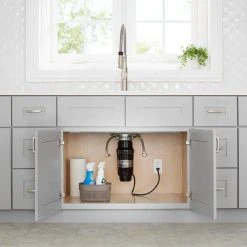 Everbilt 3/4 HP Slim Continuous Feed Garbage Disposal with Stainless Steel Sink Flange and Attached Power Cord -Everbilt Store everbilt garbage disposals 10 us eb 750 sl 31 1000