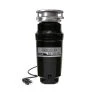 Everbilt 3/4 HP Slim Continuous Feed Garbage Disposal with Stainless Steel Sink Flange and Attached Power Cord