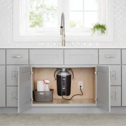 Everbilt 1.25 HP Continuous Feed Garbage Disposal with Stainless Steel Sink Flange and Attached Power Cord -Everbilt Store everbilt garbage disposals 10 us eb1250 ht 31 1000