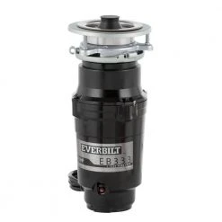 Everbilt 1/3 HP Continuous Feed Garbage Disposal with Stainless Steel Sink Flange and Attached Power Cord -Everbilt Store everbilt garbage disposals 10 us eb333 1d 1000