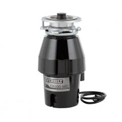 Everbilt 1/2 HP Sound Insulated Continuous Feed Garbage Disposal with Stainless Steel Sink Flange and Attached Power Cord -Everbilt Store everbilt garbage disposals 10 us eb500 md 1d 1000