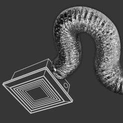 Everbilt 6 in. x 25 ft. Flexible Aluminum Foil Duct -Everbilt Store everbilt gas fittings connectors af625ulphd 40 1000