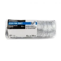Everbilt 6 in. x 25 ft. Flexible Aluminum Foil Duct -Everbilt Store everbilt gas fittings connectors af625ulphd 66 1000