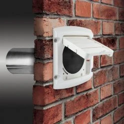 Everbilt 4 in. Hinged Louvered Vent Hood in White -Everbilt Store everbilt gas fittings connectors bhlh4whd 1d 1000