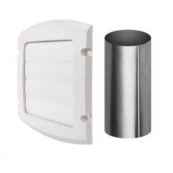 Everbilt 6 in. Louvered Exhaust Hood in White -Everbilt Store everbilt gas fittings connectors blh6whd 40 1000