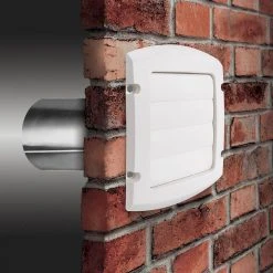 Everbilt 6 in. Louvered Exhaust Hood in White -Everbilt Store everbilt gas fittings connectors blh6whd a0 1000