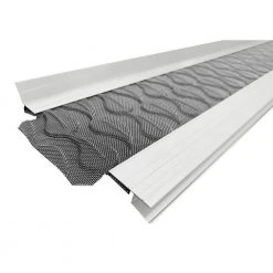 Everbilt 5 in. PVC Rail Stainless Steel Micromesh Gutter Guard (10-Pack)