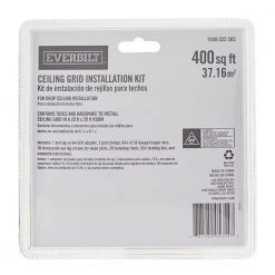 Everbilt 400 sq. ft. DROP CEILING GRID INSTALL KIT 9 Everbilt 400 sq. ft. DROP CEILING GRID INSTALL KIT -Everbilt Store everbilt hanger wire 805354 40 1000