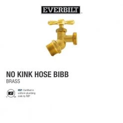 Everbilt 3/4 in. MIP Brass No-Kink Hose Bibb Valve -Everbilt Store everbilt hose bibbs 102 304eb d4 1000