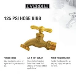 Everbilt 1/2 in. x 3/4 in. MIP x MHT Brass Hose Bibb Valve -Everbilt Store everbilt hose bibbs 103 003eb 31 1000
