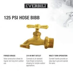 Everbilt 3/4 in. Brass MIP Hose Bibb 13 Everbilt 3/4 in. Brass MIP Hose Bibb -Everbilt Store everbilt hose bibbs 103 004eb 31 1000