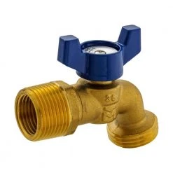 Everbilt 3/4" MIP or 1/2" FIP x 3/4 in. MHT Forged Brass Quarter Turn Hose Bibb Valve -Everbilt Store everbilt hose bibbs 103 054eb 4f 1000