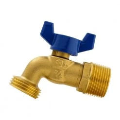 Everbilt 3/4" MIP or 1/2" FIP x 3/4 in. MHT Forged Brass Quarter Turn Hose Bibb Valve -Everbilt Store everbilt hose bibbs 103 054eb c3 1000