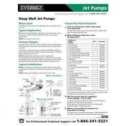 Everbilt 1 HP Convertible Jet Pump -Everbilt Store everbilt jet pumps dp550c 76 1000