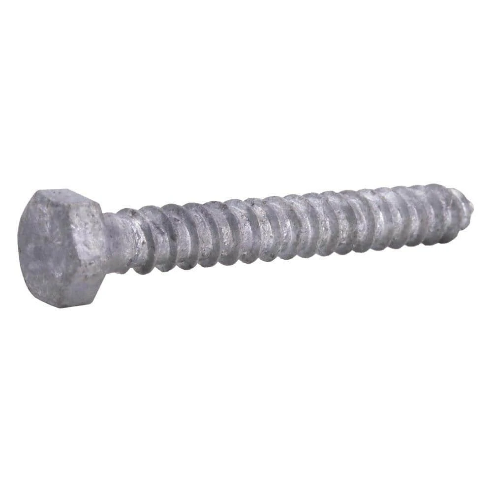 Everbilt 3/8 in. x 3 in. Hex Galvanized Lag Screw (25-Pack) 2 Everbilt 3/8 in. x 3 in. Hex Galvanized Lag Screw (25-Pack) - Image 2