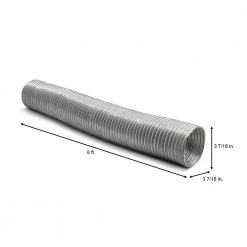 Everbilt 3.5 in. W x 3.5 in. H x 23 in. L Semi-Rigid Aluminum Duct -Everbilt Store everbilt metal ducts mfx38phd 1f 1000