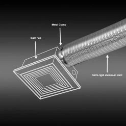 Everbilt 3.5 in. W x 3.5 in. H x 23 in. L Semi-Rigid Aluminum Duct -Everbilt Store everbilt metal ducts mfx38phd 66 1000